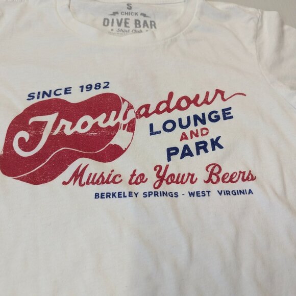 NWOT Two Dive Bar by Chick Shirt Club Size Small White - Picture 3 of 14
